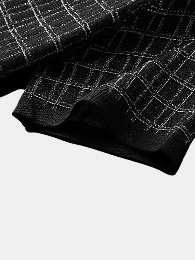 Classic Noir Knit Polo Shirt - Nordwr