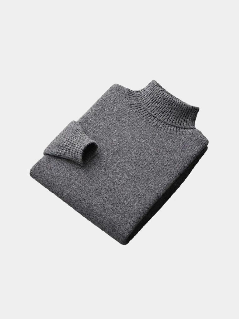 100% Merino Wool Turtleneck Sweater - Nordwr