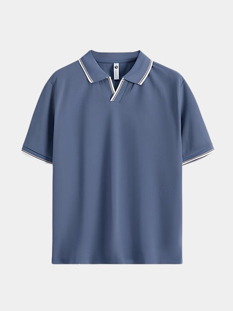 Timeless Black V-Neck Polo - Nordwr