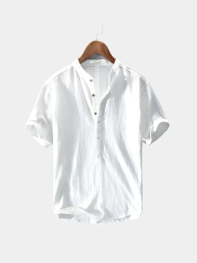 Essential Short Sleeve Linen Shirt - Nordwr