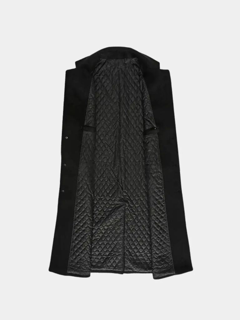 Mens Wool Blend Trench Coat - Nordwr