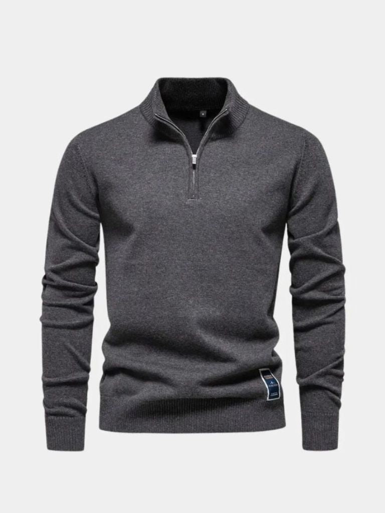 Essential Quarter-Zip Jumper Sweater - Nordwr