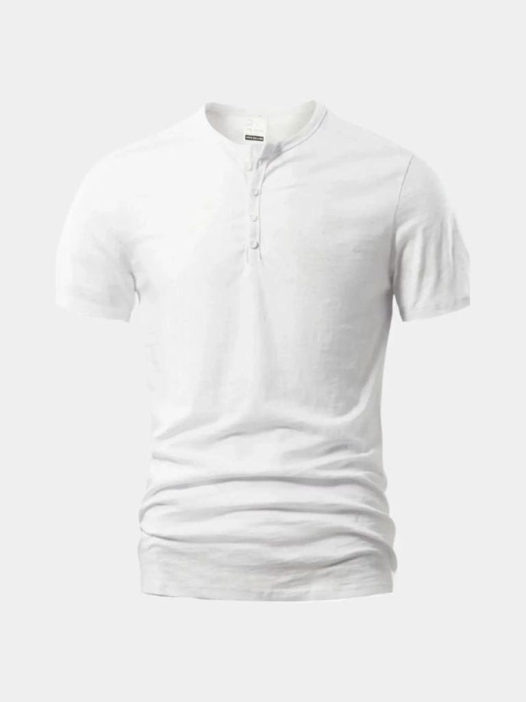 Essential Casual Henry Neck T-Shirt - Nordwr