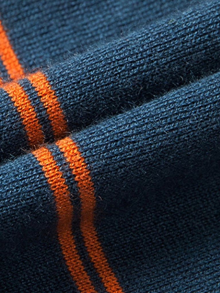 Navy Sunset Striped Polo - Nordwr