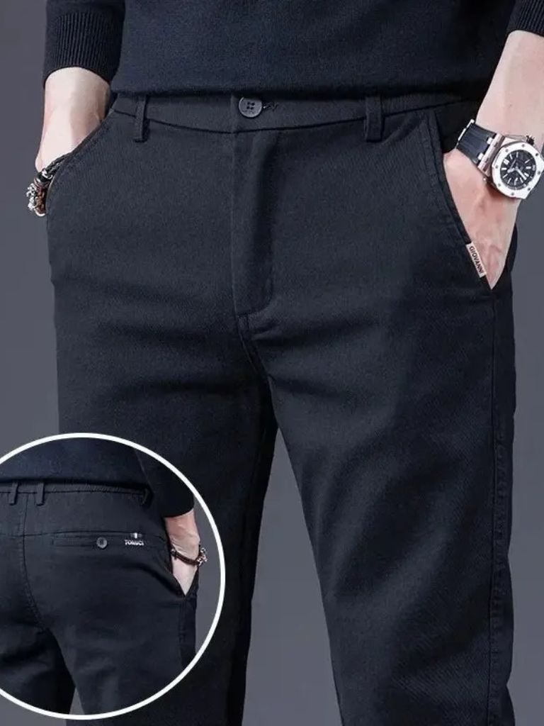 Essential Stretchy Straight Trousers - Nordwr