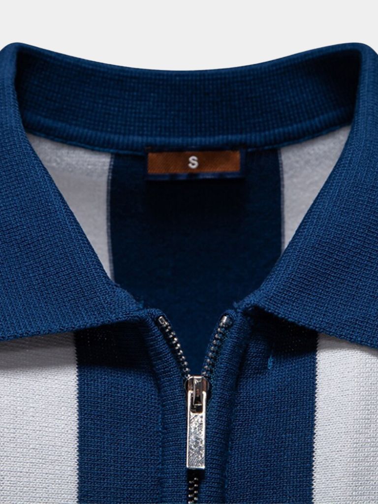 Navy Stripe Polo - Nordwr