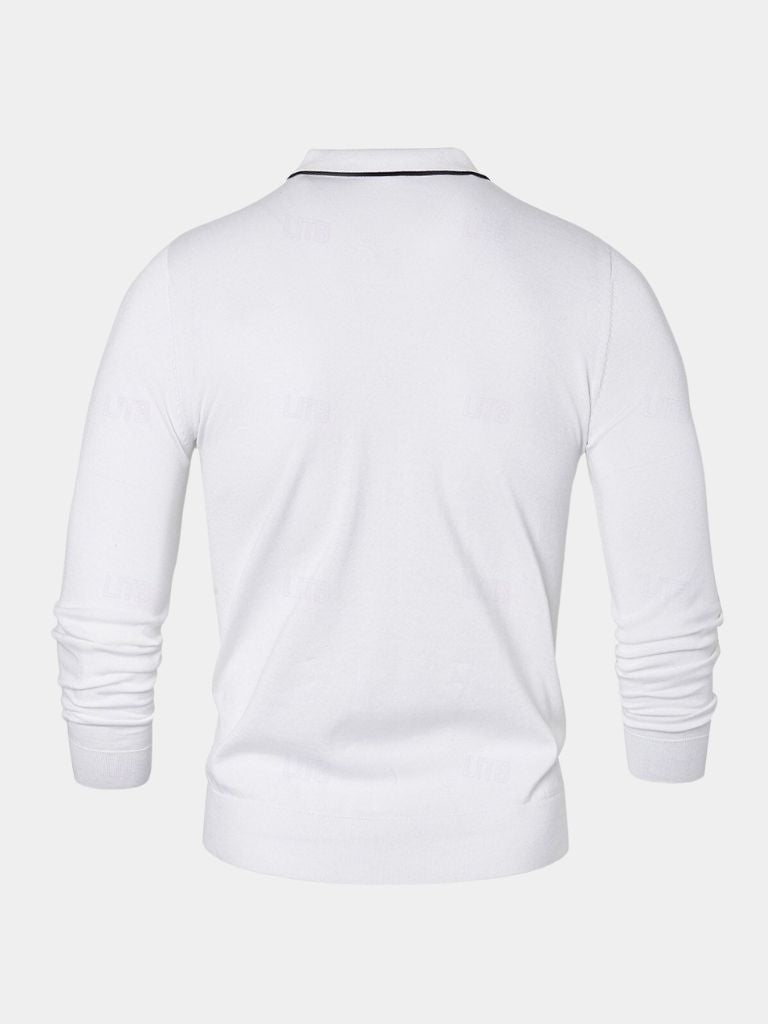 Ivory Elite Long Sleeve Polo – Nordwr