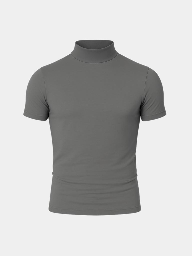 Solid Casual Turtle Neck T-Shirt - Nordwr
