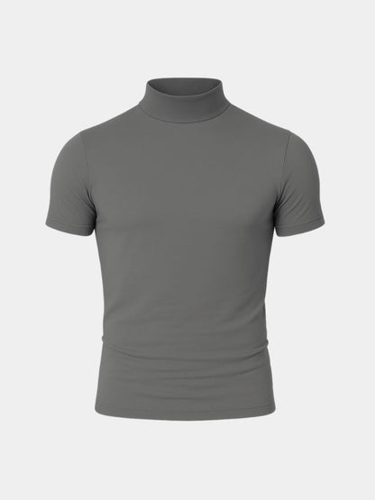 Solid Casual Turtle Neck T-Shirt - Nordwr