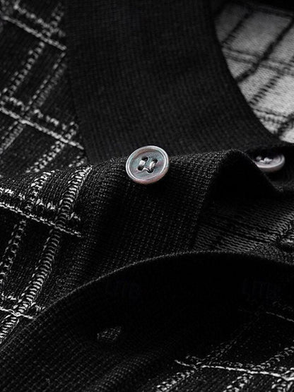 Classic Noir Knit Polo Shirt - Nordwr
