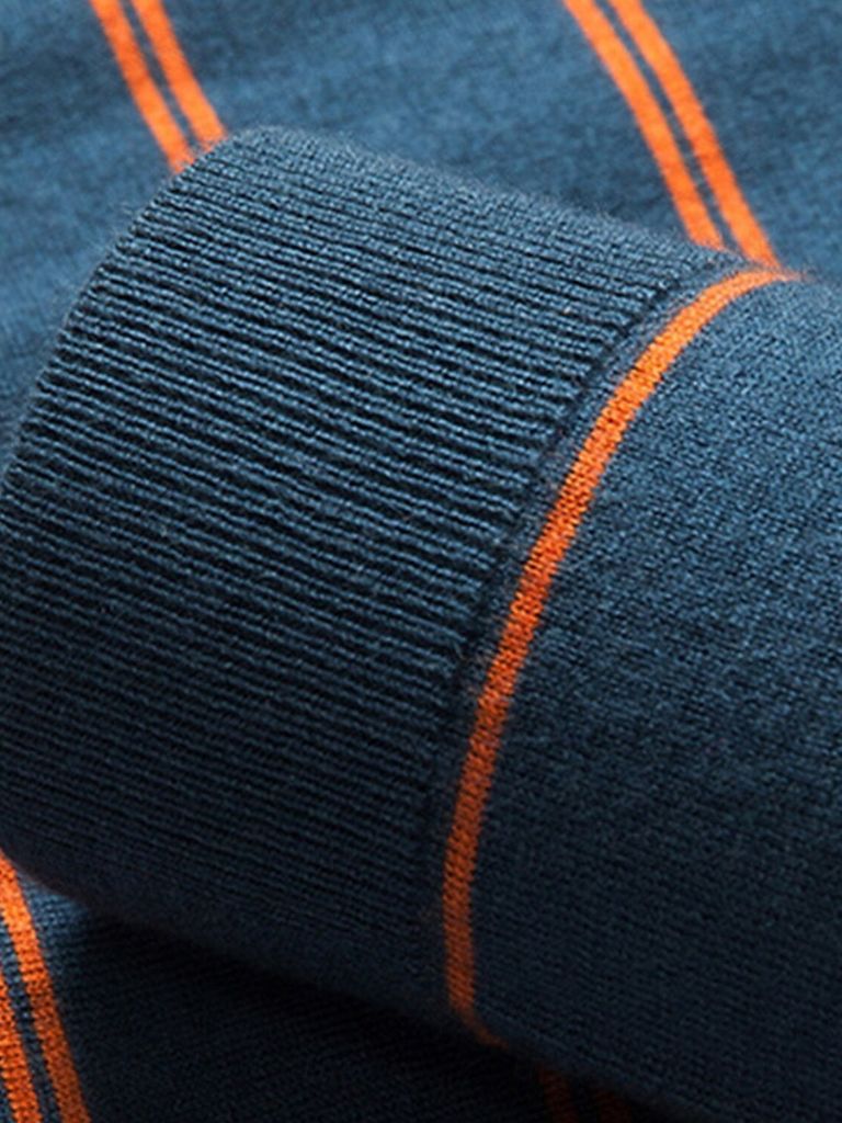 Navy Sunset Striped Polo - Nordwr