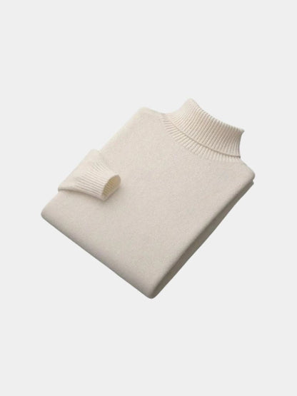 100% Merino Wool Turtleneck Sweater - Nordwr