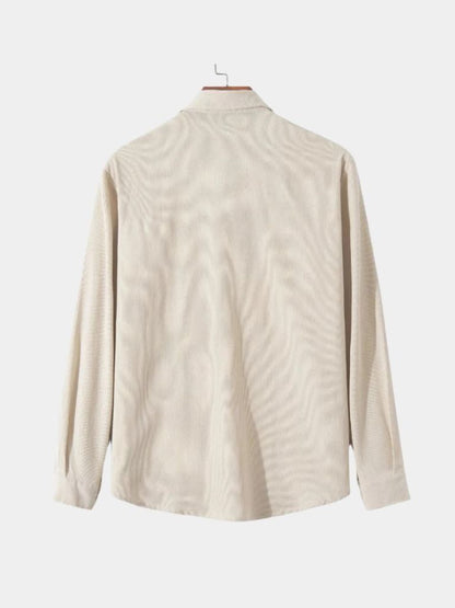 Casual Solid Corduroy Shirt - Nordwr
