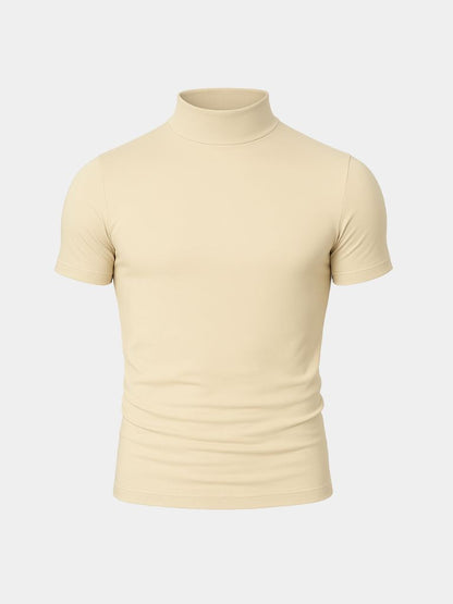 Solid Casual Turtle Neck T-Shirt - Nordwr