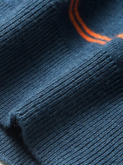 Navy Sunset Striped Polo - Nordwr