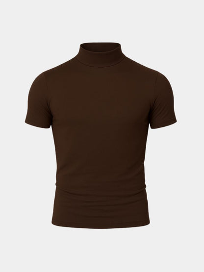 Solid Casual Turtle Neck T-Shirt - Nordwr