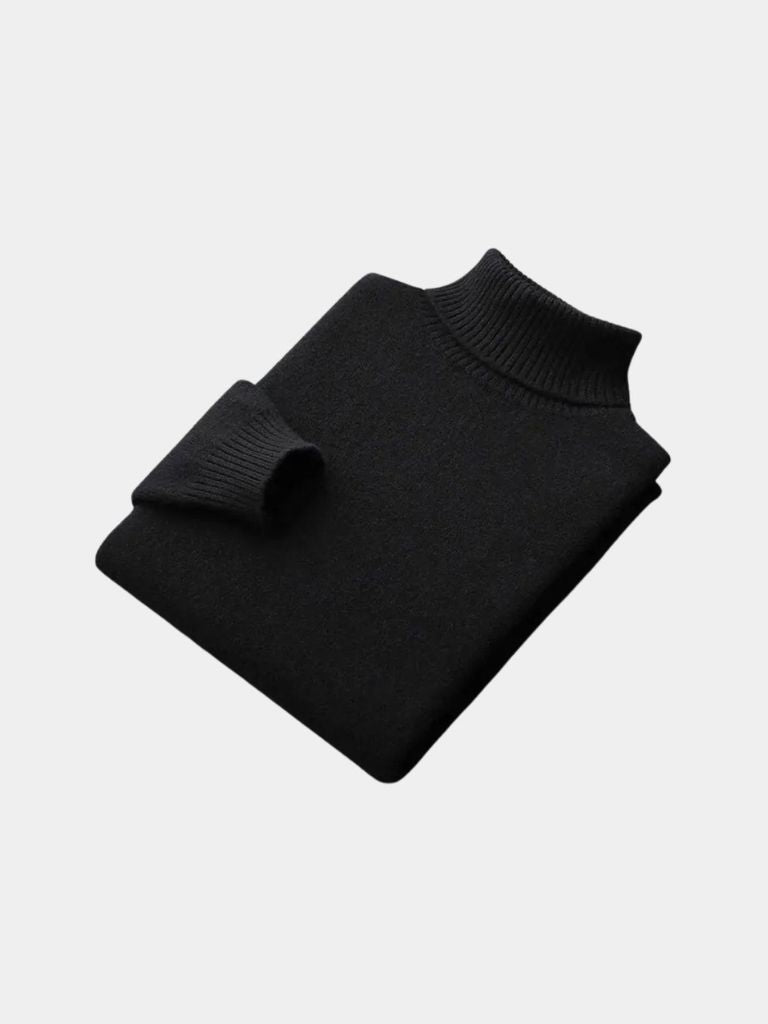 100% Merino Wool Turtleneck Sweater - Nordwr