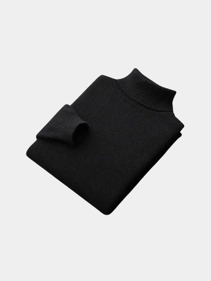 100% Merino Wool Turtleneck Sweater - Nordwr