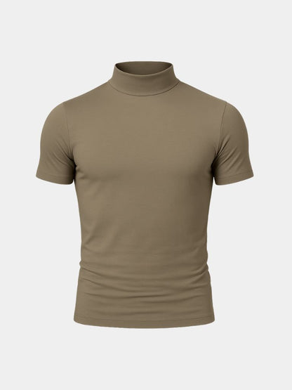 Solid Casual Turtle Neck T-Shirt - Nordwr