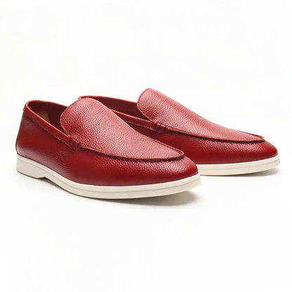 Cowhide Leather Loafers - Nordwr