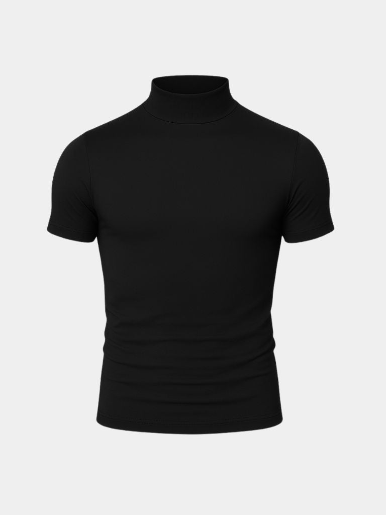 Solid Casual Turtle Neck T-Shirt - Nordwr