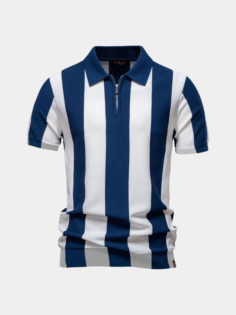 Navy Stripe Polo - Nordwr