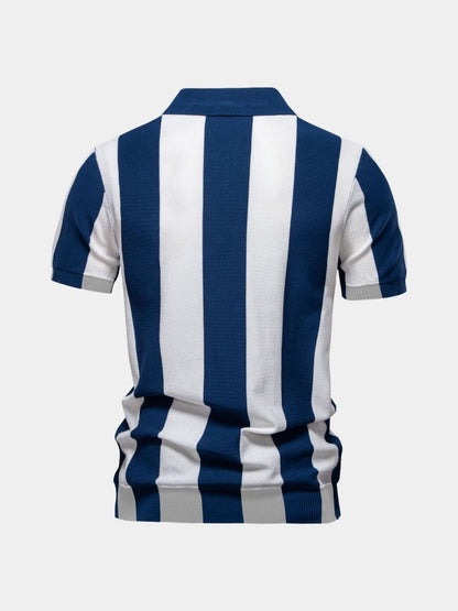 Navy Stripe Polo - Nordwr