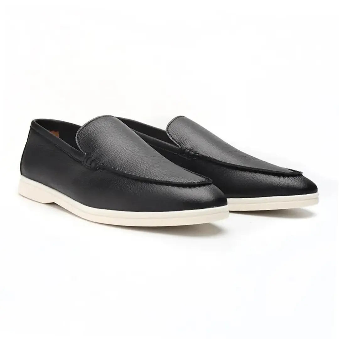Cowhide Leather Loafers - Nordwr