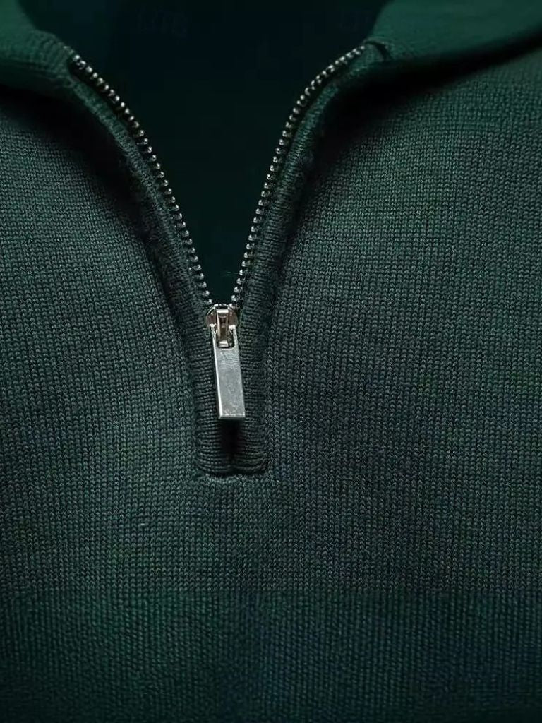 Essential Quarter-Zip Jumper Sweater - Nordwr