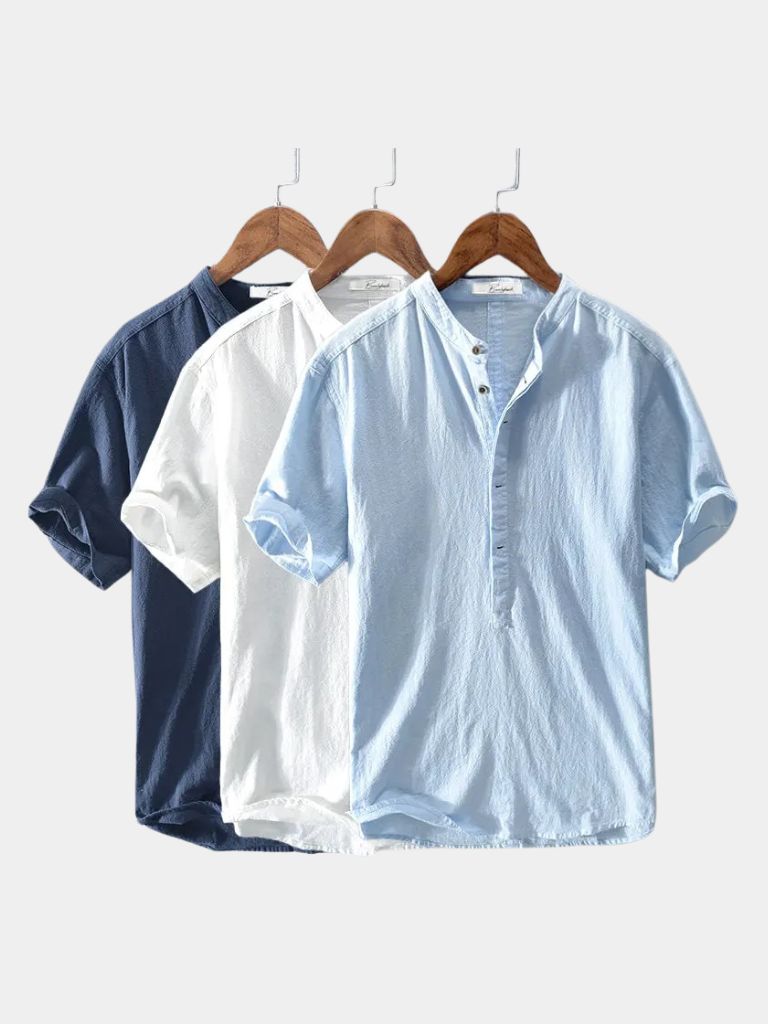 Essential Short Sleeve Linen Shirt - Nordwr