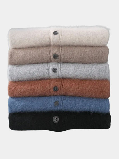 100% Cashmere Polo Cardigan - Nordwr