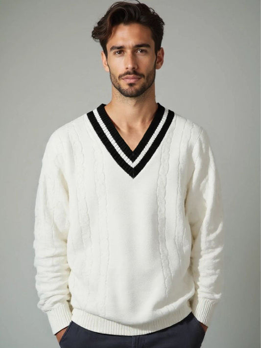 Minimalist V-Neck Sweater - Nordwr