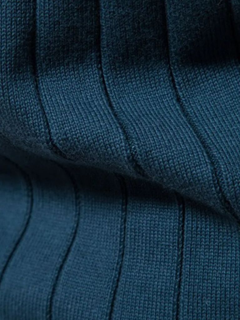 Knit Zipper Jacquard Solid Color Cardigan Sweater - Nordwr