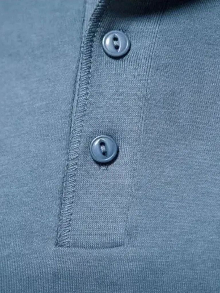 Minimalist Henry Neck Long Sleeve T-Shirt - Nordwr