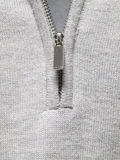 Half Zip Knitwear Pullover Sweater - Nordwr