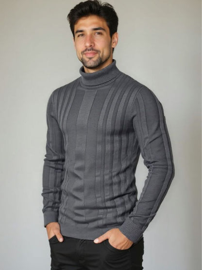 Turtleneck Knitwear Pullover Sweater - Nordwr