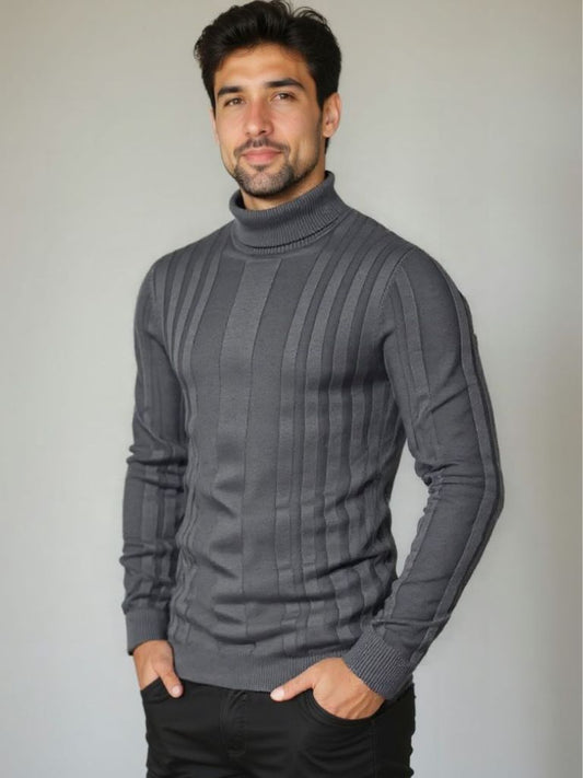 Turtleneck Knitwear Pullover Sweater - Nordwr