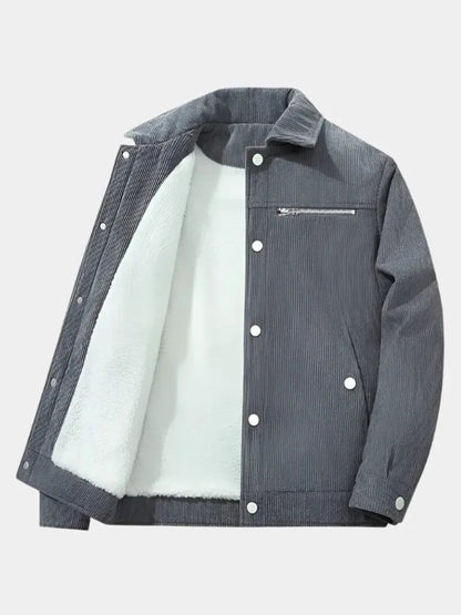 Minimalist Corduroy Sherpa Jacket - Nordwr