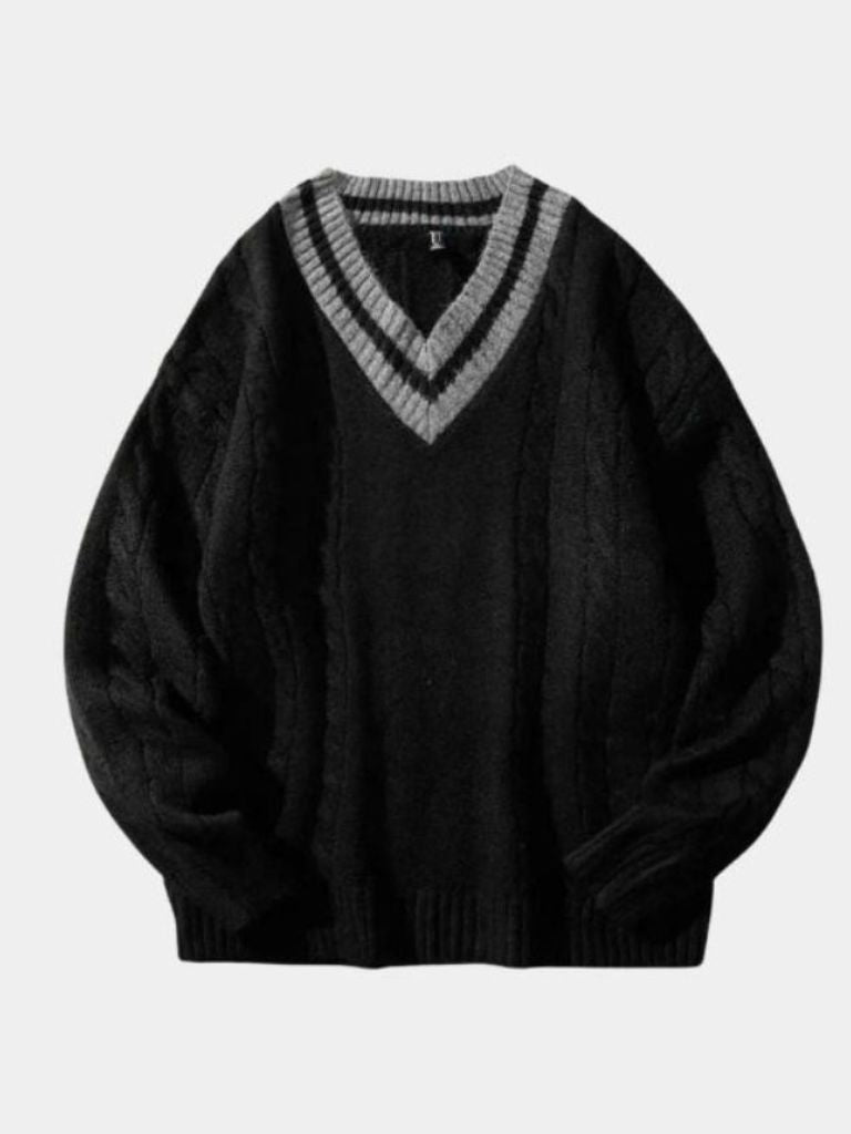 Minimalist V-Neck Sweater - Nordwr