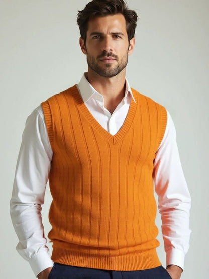 100% Merino Wool Pullover Sweater Vest - Nordwr