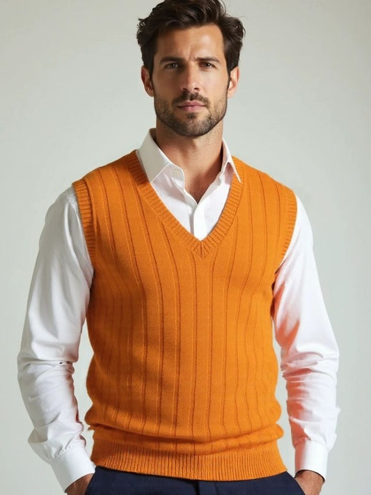 100% Merino Wool Pullover Sweater Vest - Nordwr