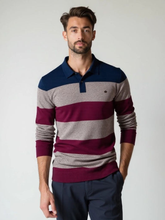 Knit Color Half Zip Knitwear - Nordwr