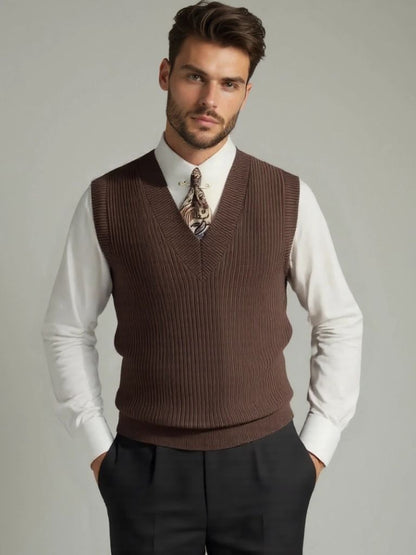 Knit Vest Waistcoat - Nordwr