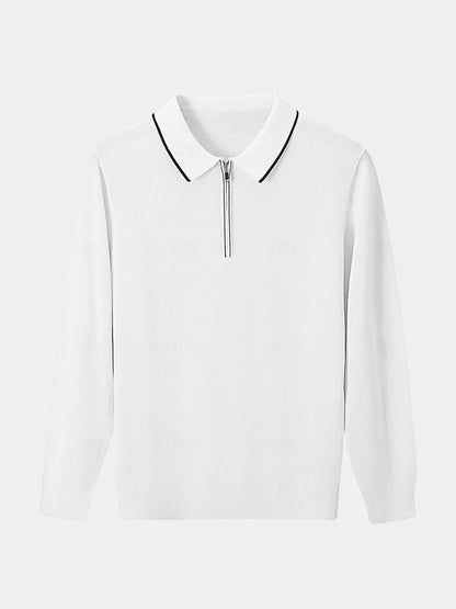 Ivory Elite Long Sleeve Polo – Nordwr