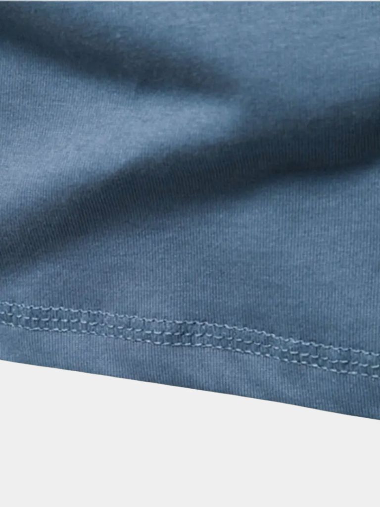 Minimalist Henry Neck Long Sleeve T-Shirt - Nordwr