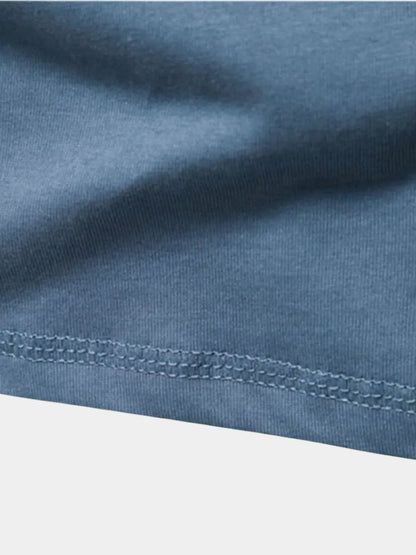 Minimalist Henry Neck Long Sleeve T-Shirt - Nordwr