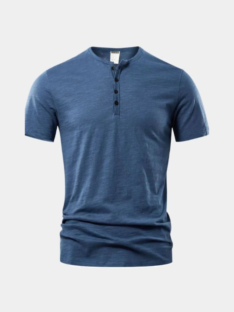 Essential Casual Henry Neck T-Shirt - Nordwr