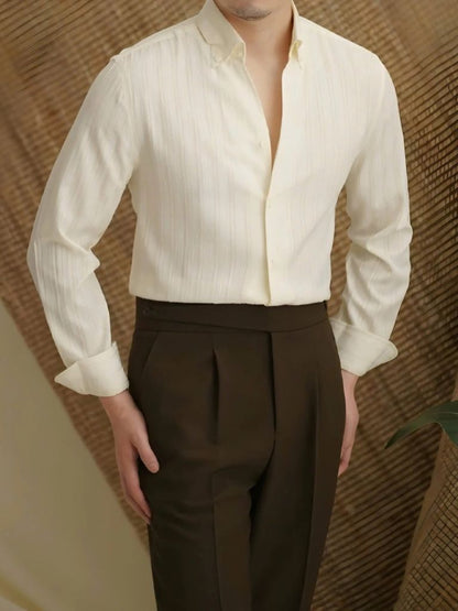 Striped Button Down Seersucker Shirt - Nordwr
