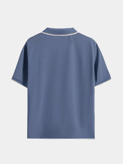 Timeless Black V-Neck Polo - Nordwr