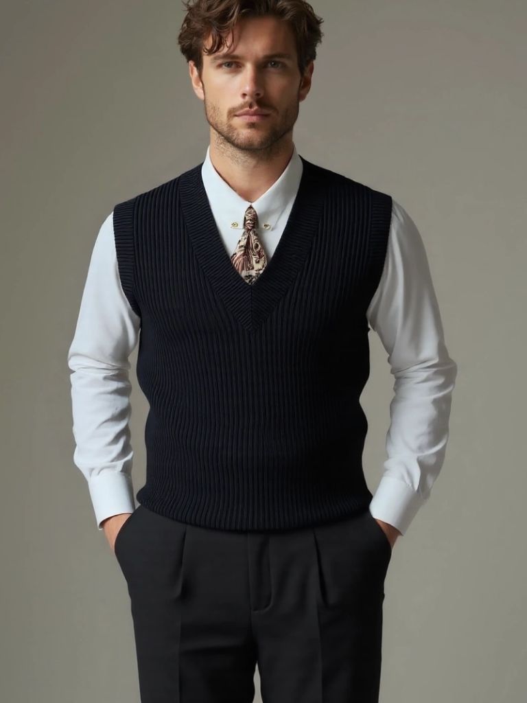 Knit Vest Waistcoat - Nordwr